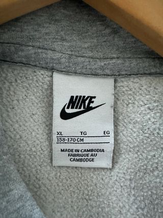 Sudadera Nike Gris Niño Talla XL