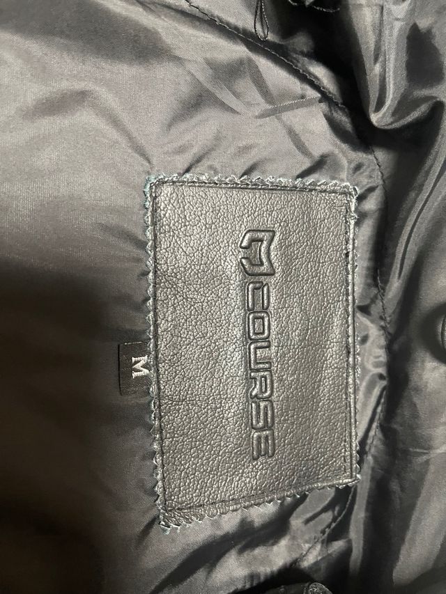 Chaqueta Piel Negra Moto Hombre talla M