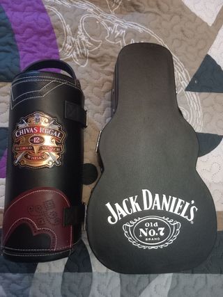 Custodie in pelle per bottiglie di whisky