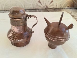 Lote antigüedades cobre, bronce y latón