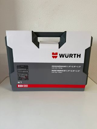 Caja Herramientas Wurth Red Stripe 154 Piezas