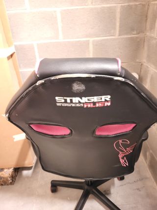 Silla Gaming Stinger Station Alien Negra/Rosa