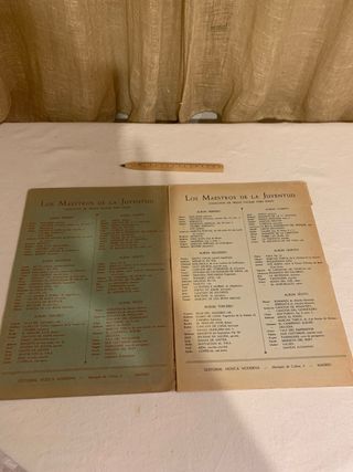 Partituras Piano Los Maestros de la Juventud 10,11