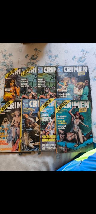 LOTE 8 COMICS CRIMEN ANTIGUOS