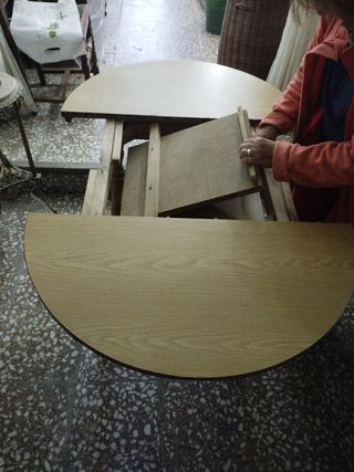 Mesa camilla redonda extensible 114cm
