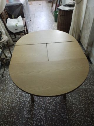 Mesa camilla redonda extensible 114cm