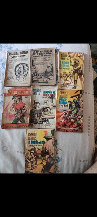 LOTE 7 COMICS GRANDES BATALLAS ANTIGUOS