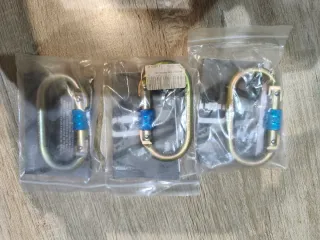 3 Retráctiles de seguridad arnés cuerdas  mosqueto