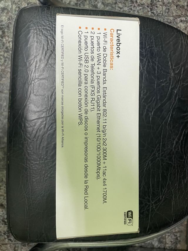 Router Livebox+ 5GHz Doble Banda