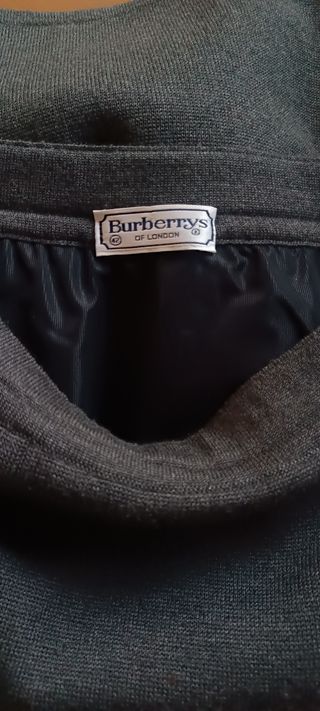 Falda Burberry Gris Marengo