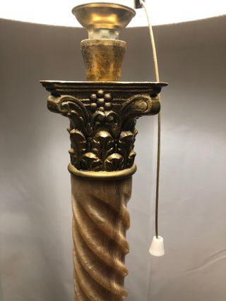 Lámpara Clásica Vintage Mármol y Metal