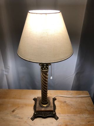 Lámpara Clásica Vintage Mármol y Metal