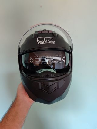 Casco Moto Modular Talla L Negro Unisex