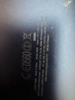 Tablet Asus Negra