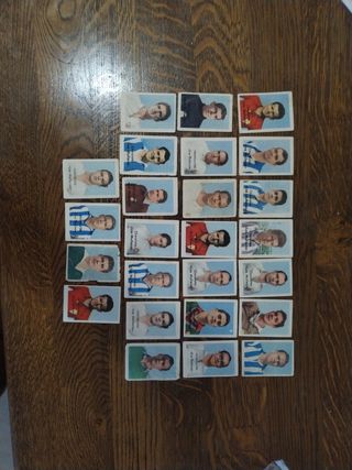 Cromos de fútbol antiguos