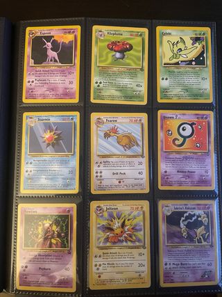 Colección Cartas Pokémon Espeon, Vileplume, Celebi