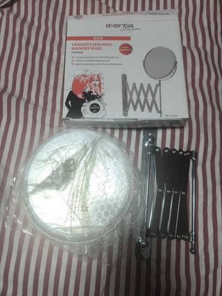 Espejo de pared axentia 16cm cromo
