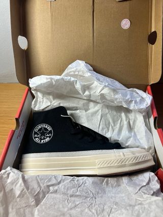 Converse Chuck 70 Canvas & Suede Negro/Beige