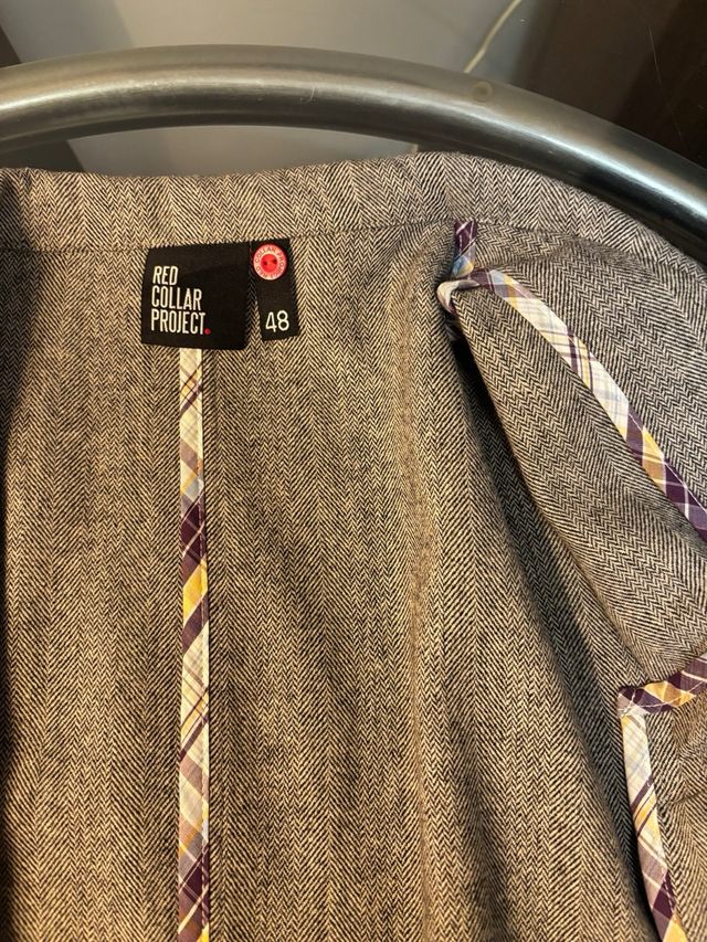 Chaqueta Tweed Gris Red Collar Project Talla 48