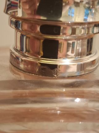 Licoreras plata de ley 925 y cristal (1910-1930)