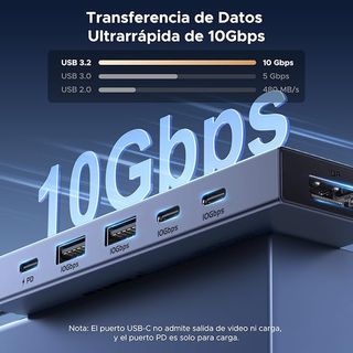 UGREEN Revodok Pro 1062 Hub USB Gris