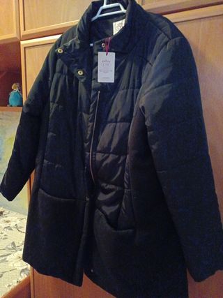 Abrigo negro mujer nuevo con etiqueta