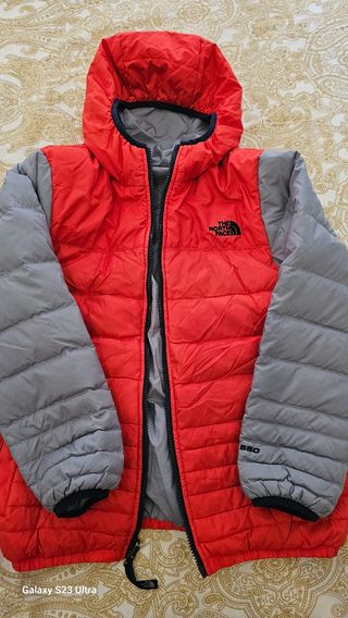 Cazadora The North Face reversible gris/rojo