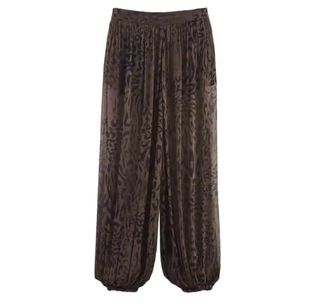 Pantalón bombacho estampado leopardo