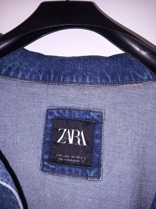 Cazadora Vaquera Zara Hombre Azul