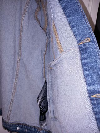 Cazadora Vaquera Zara Hombre Azul