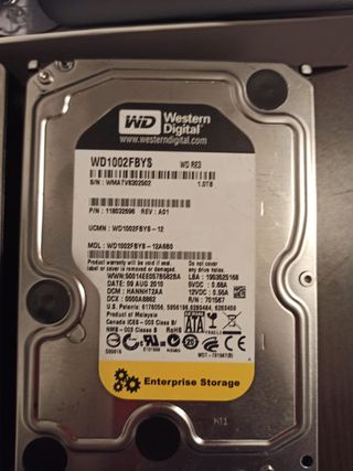 Discos Duros 3,5" 3 de 1 TB y 1 de 2 TB
