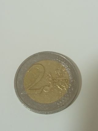 Moneda 2€ Sachsen 2015 con fallo