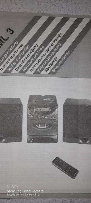 Equipo de Sonido JVC con Doble Cassette y CD