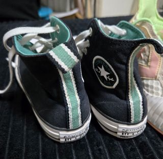 Zapatillas converse, rosas, rosas y verdes y azul 