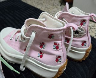 Zapatillas converse, rosas, rosas y verdes y azul 