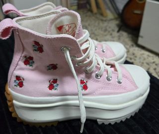 Zapatillas converse, rosas, rosas y verdes y azul 