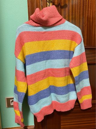 Jersey Roxy rayas cuello alto