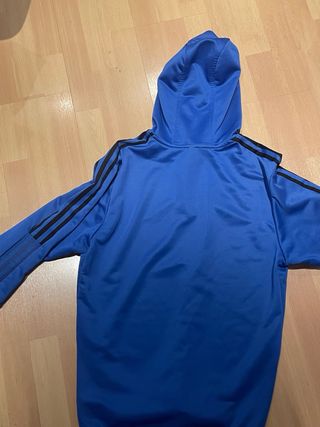 Sudadera Real Madrid Adidas Azul Media Cremallera