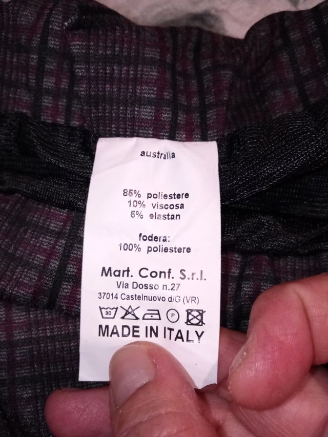 Gonna scozzese Made in Italy tg 46