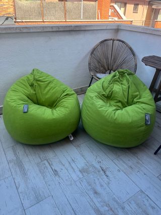 2 poltrone Green Pear Puff