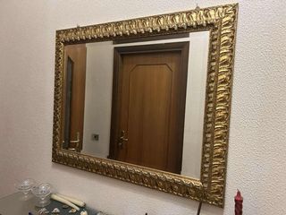 Specchio grande elegante oro
