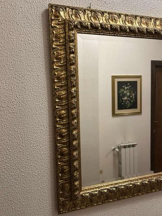 Specchio grande elegante oro