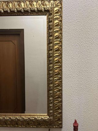 Specchio grande elegante oro