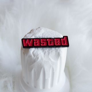 Pin Wasted para ropa y mochilas