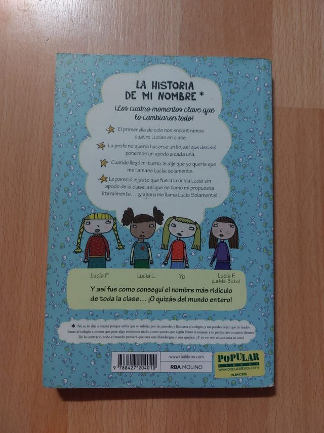 Libro "Lucía solamente 1"