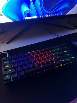 Teclado Mecánico Dierya DK61E 60% Marrón