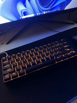 Teclado Mecánico Dierya DK61E 60% Marrón