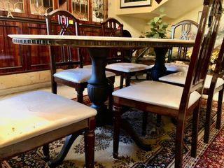 Tavolo Ovale in Marmo Artigianale