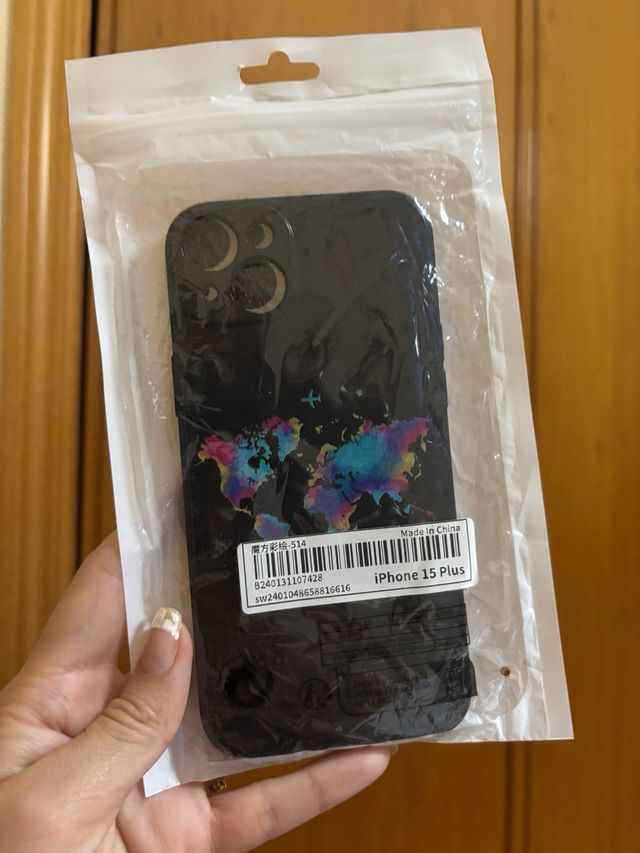 Funda iPhone 15 Plus Mapa Mundo