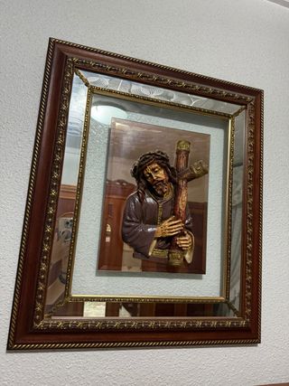 Cuadro Cristo con Marco Dorado